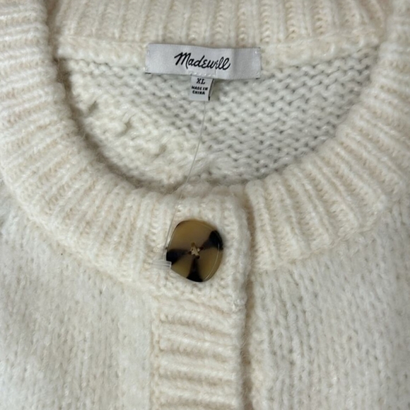 Madewell Cable Ashmont Cardigan Sweater Size XL - Picture 2 of 6